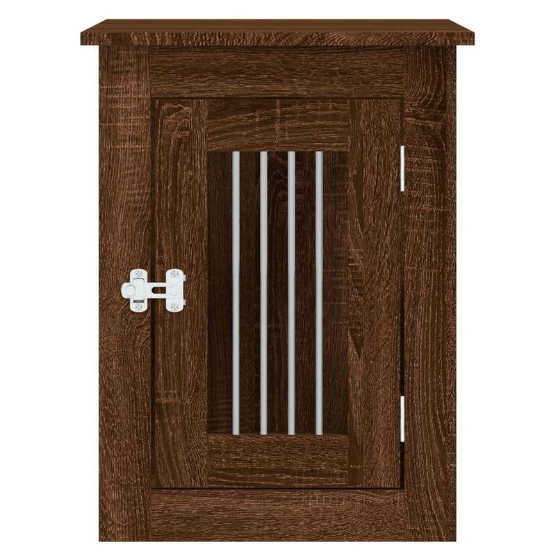 vidaXL Dog Crate with Door Doghouse Puppy Kennel Peg Cage Engineered Wood