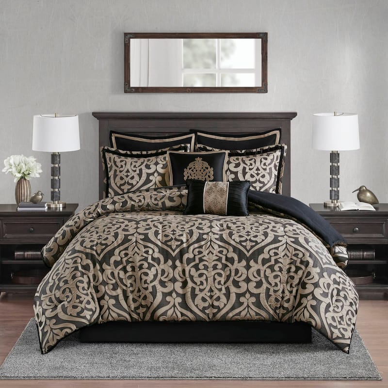 Madison Park Dillon 8 Piece Jacquard Comforter Set