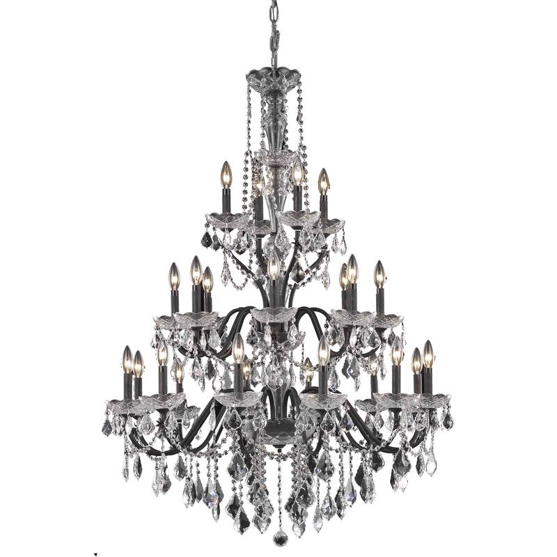 Fleur Illumination 24 light Dark Bronze Chandelier