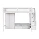 preview thumbnail 23 of 26, Full Size Loft Bed with Wardrobe,Storage Table and Storage Staircase
