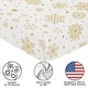 preview thumbnail 5 of 4, Sweet Jojo Designs Christmas Holiday Boy, Girl, Unisex/Gender Neutral Fitted Crib Sheet - Xmas Snowflakes for Festive Christmas