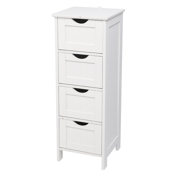 4 Drawers Free Standing Bathroom Storage Cabinet - On Sale - Overstock