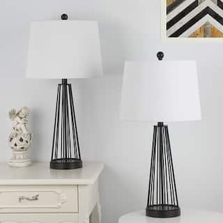 Maxax 27"  Metal Table Lamp Set (Set of 2)