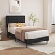 preview thumbnail 16 of 59, alazyhome Upholstered Platform Bed Frame with Button Tufting Headboard