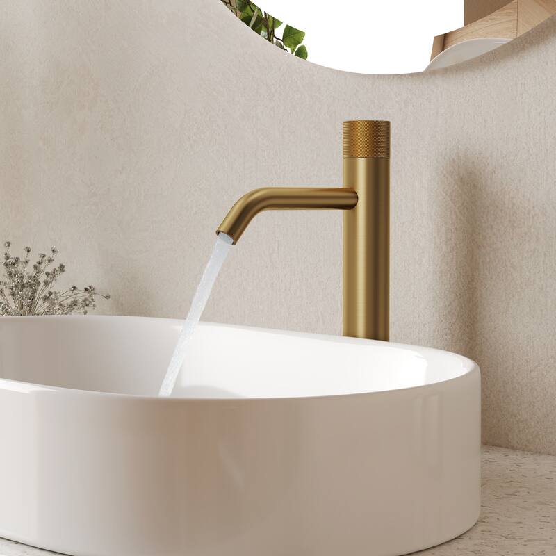 Modern Single Hole Bathroom Faucet,Deck Mount Sink Faucet
