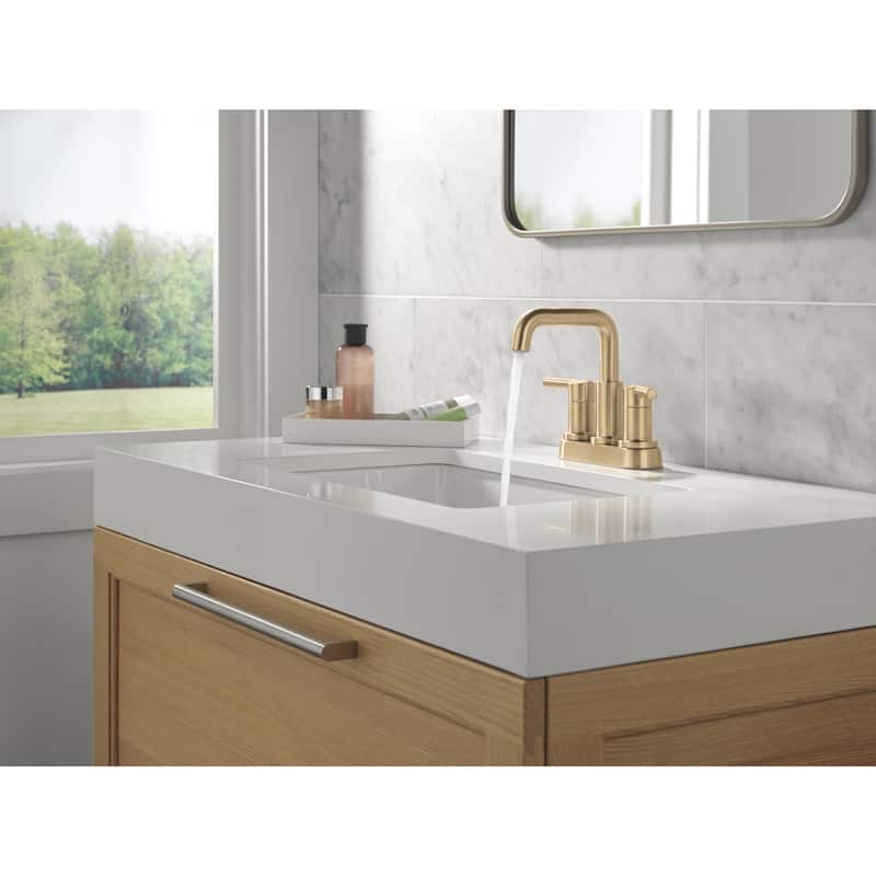 Delta 25849LF Nicoli 1.2 GPM Centerset Bathroom Faucet with Push