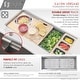 preview thumbnail 21 of 30, STYLISH 45 inch Stainless Steel 16G Workstation Undermount Kitchen Sink - Brushed Stainless Steel - 45" x 19" x 10"