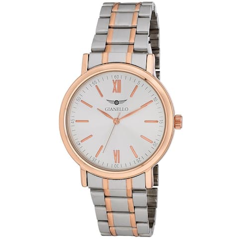 Gianello Mens Roman Numeral Link Watch -4 Colors Available