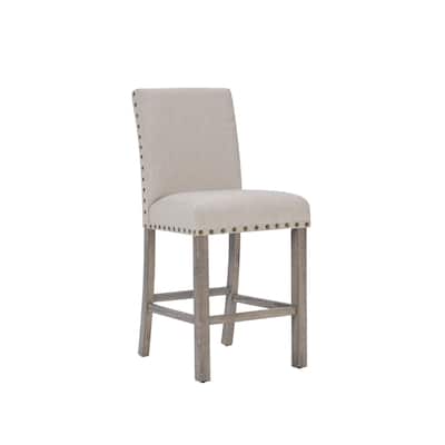 Morden Fort 25 Inches Counter Height Bar Stools with Back (Set of 2)