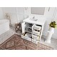 preview thumbnail 3 of 128, Willow Collections 36 in x 22 Aberdeen Freestanding Left Offset Sink Bathroom Vanity with Quartz or Marble Countertop
