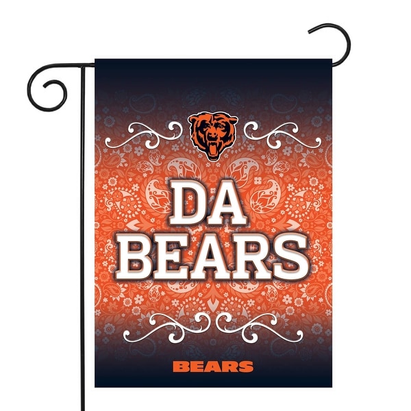 18" x 13" Orange and Black NFL Chicago Bears Outdoor Garden Flag - N/A