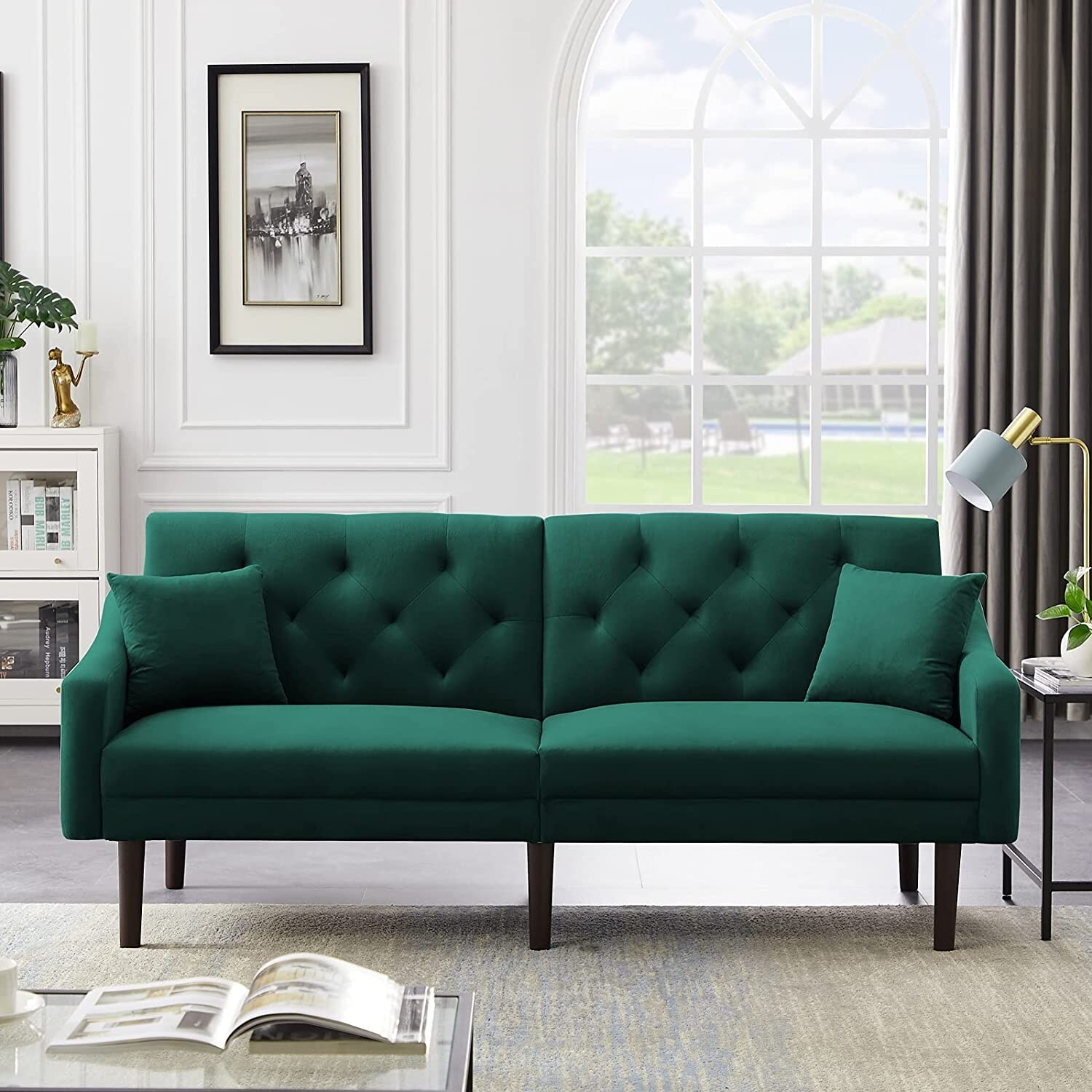 Forest green sale futon