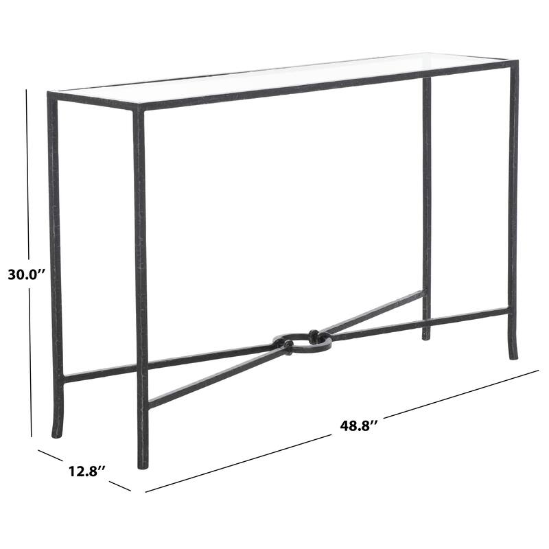 SAFAVIEH Couture Tauri Forged Metal Rectangle Console Table - 49"W x 13"D x 30"H