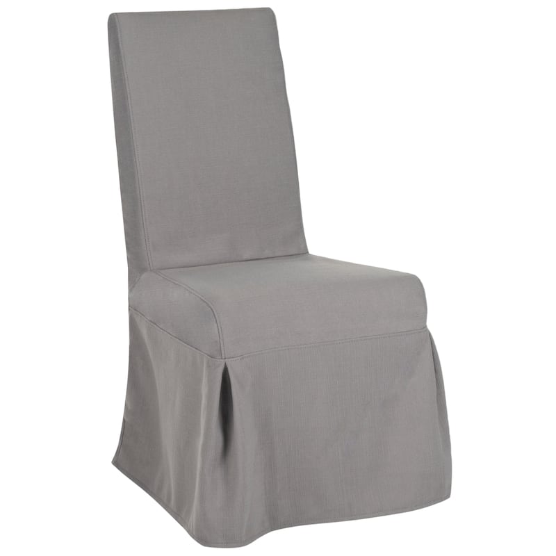 SAFAVIEH Tarah Parsons Taupe Slipcover Dining Chair (Set of 2) - 18.7" x 23.2" x 39.5" - 19Wx23Dx40H