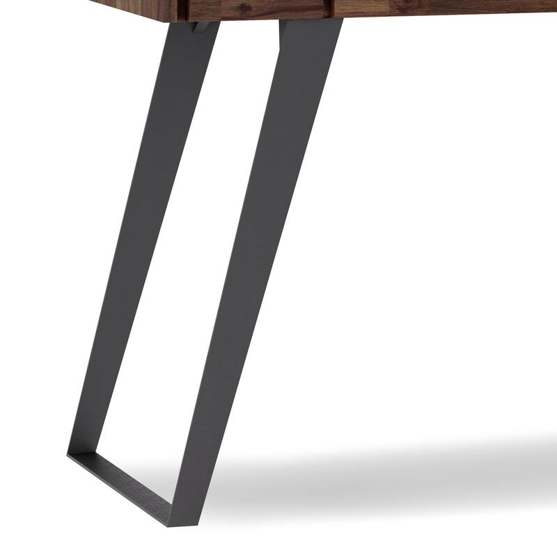 WYNDENHALL Mitchell SOLID ACACIA WOOD Modern Industrial 44 inch Wide Small Desk