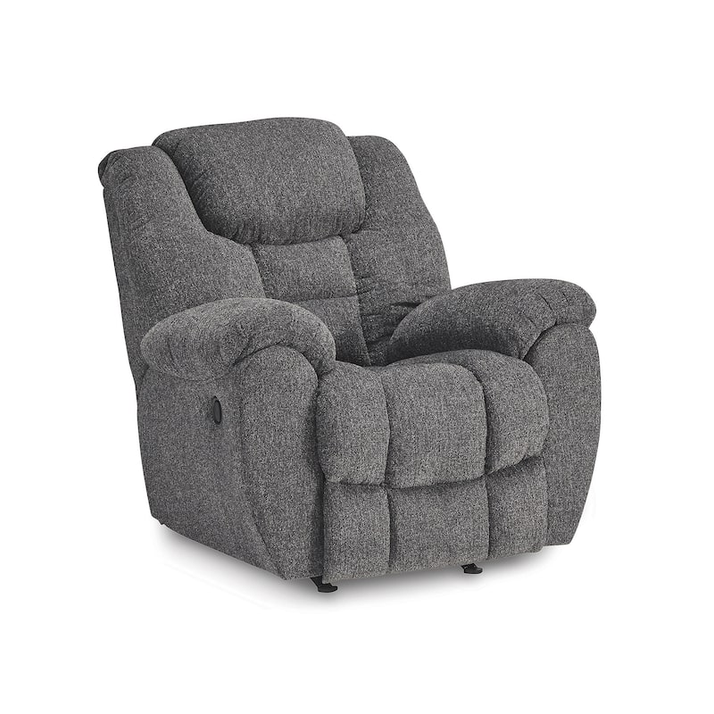 Signature Design by Ashley Foreside Gray Rocker Recliner