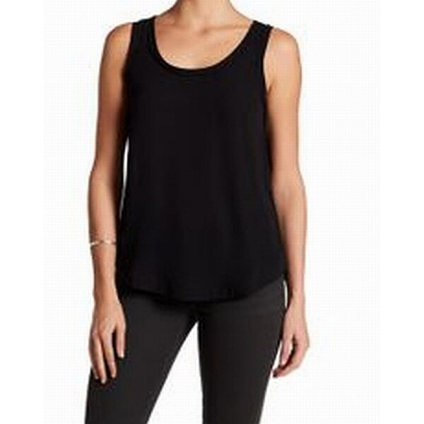black chiffon tank