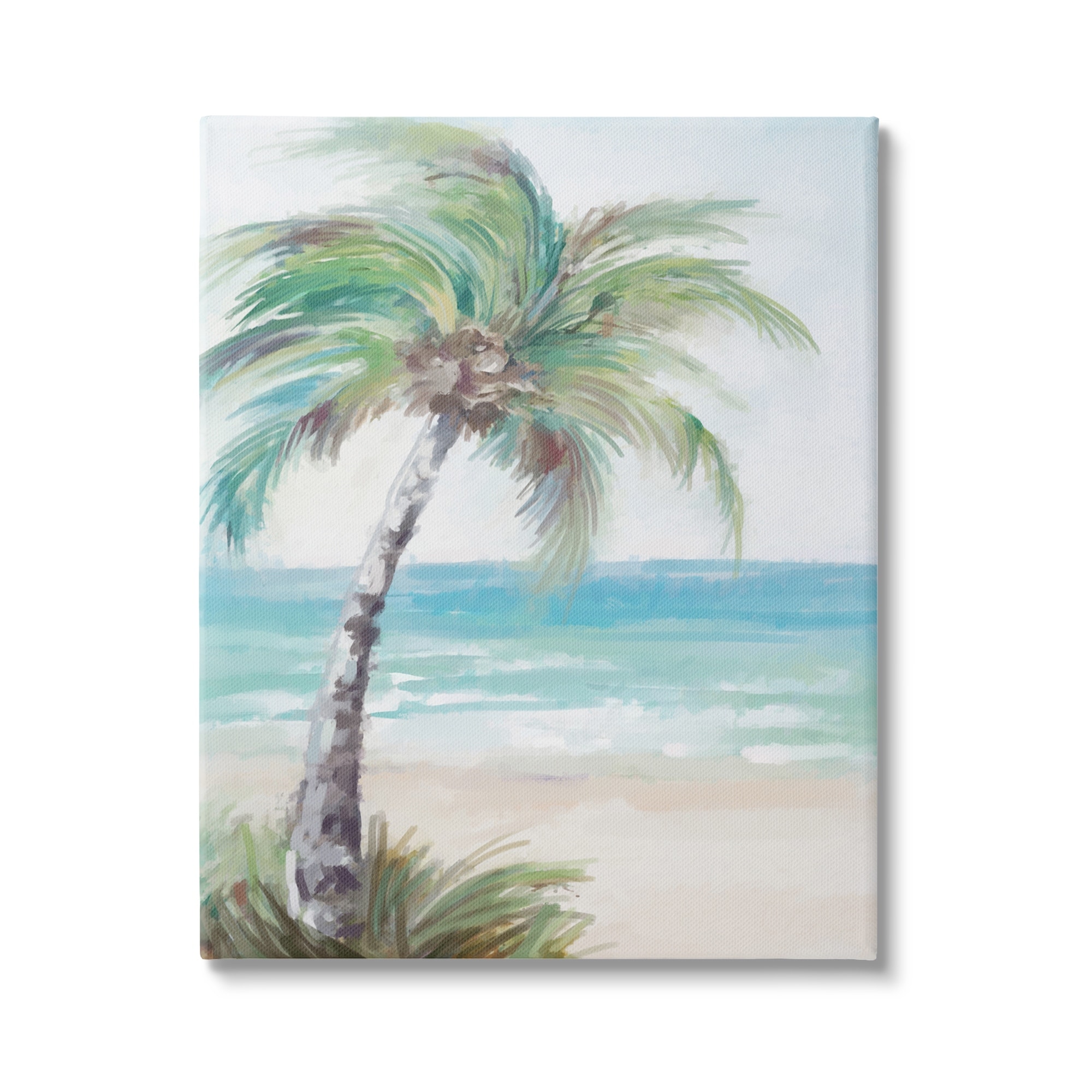 Stupell Soft Palm Tree on Beach Canvas Wall Art Design by Ziwei Li