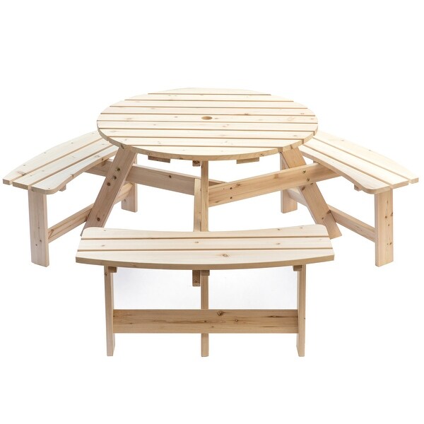Outdoor timber table and bench seats clearance