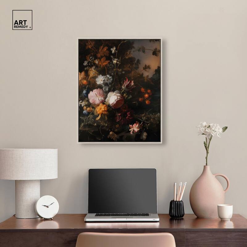 Shadowed Petal Secrets I Canvas by Art Remedy