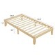 preview thumbnail 24 of 26, Basic Bed Frame Twin Wooden Bed