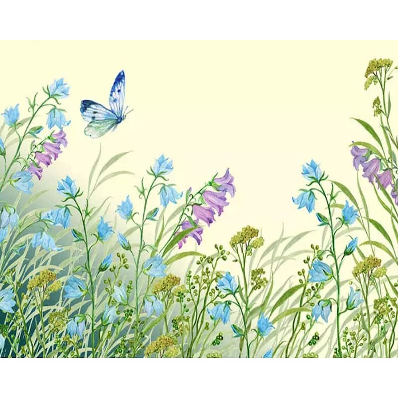 GK Wall Design Colorful Natural Garden Flower Removable Wallpaper
