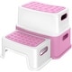 preview thumbnail 6 of 8, Toddler Step Stool for Toilet Potty Training Anti-Slip Potty Stools Pink