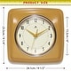 preview thumbnail 140 of 146, Infinity Instruments Retro 9.25-inch Square Wall Clock - 9.25 x 1.875 x 9.5