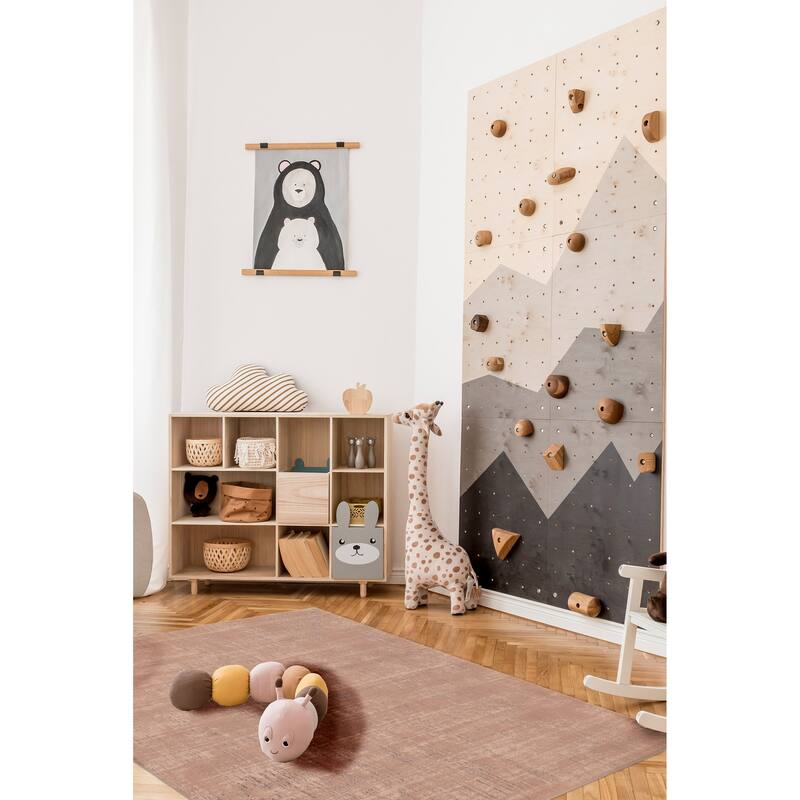 ECARPETGALLERY Hand Loomed Loreto Brown Wool Rug - 5'7 x 7'10