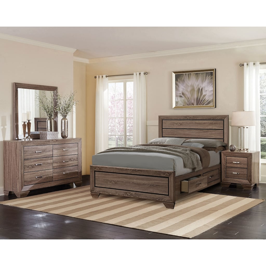 Kauffman 4-piece Storage Platform Bedroom Set