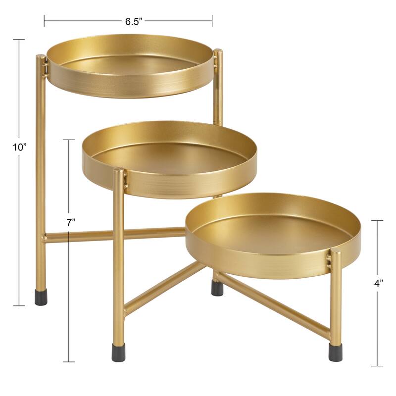 Kate and Laurel Finn Tiered Tabletop Planter - 7.25x7.25x10