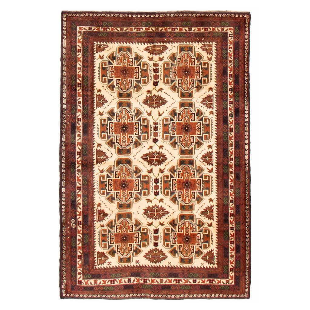 Teimani Ivory Rug 3'9" x 6'0" - 3'9 x 6'0