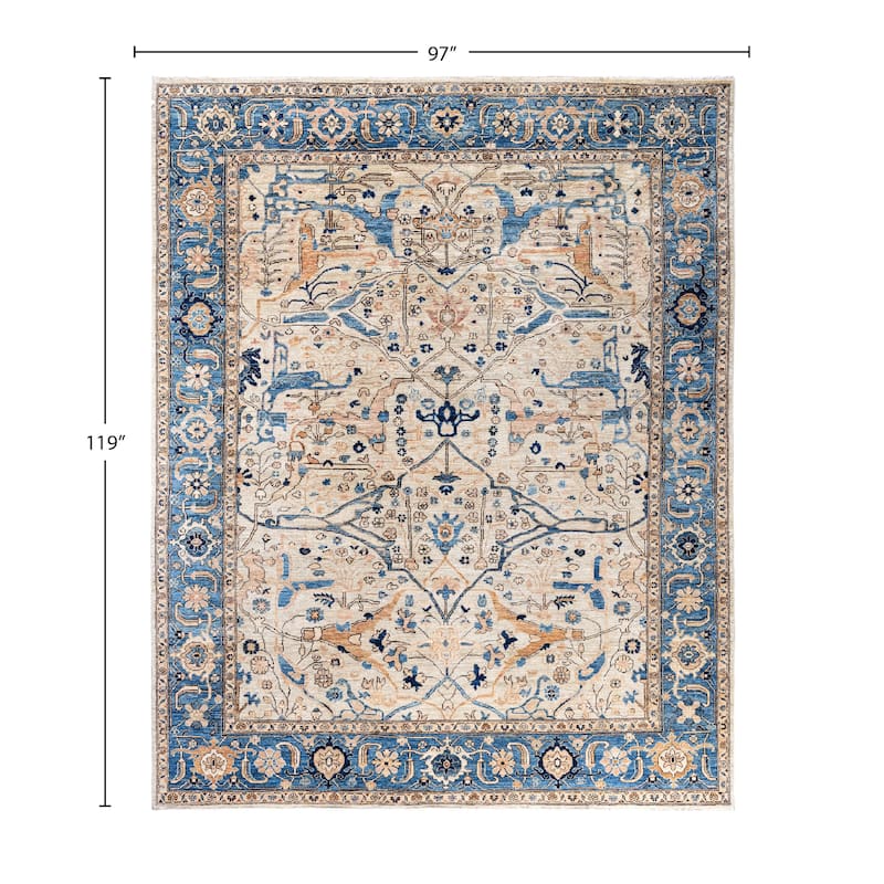 Serapi One-of-a-Kind Hand-Knotted Area Rug - Ivory - 8' 1" x 9' 11"