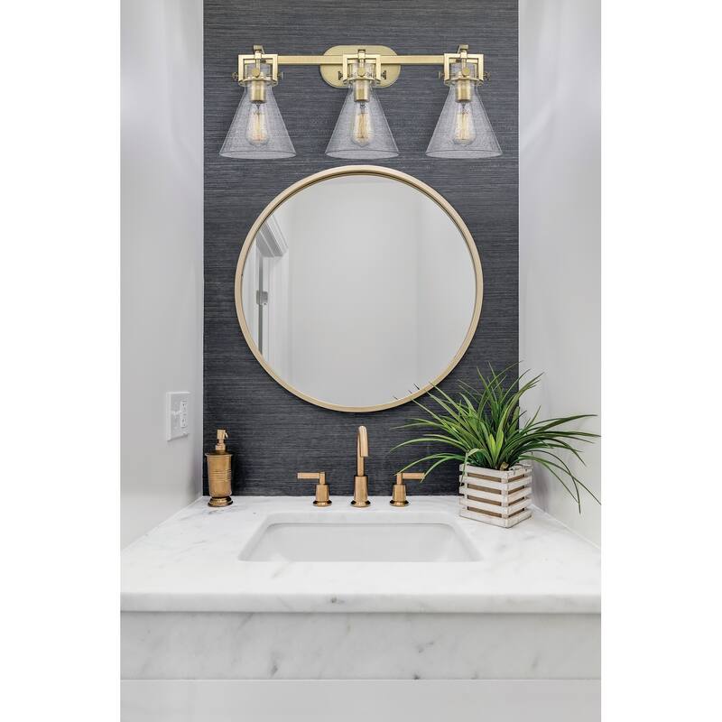 Innovations Lighting 411-3W-12-27 Newton Cone Vanity Newton Cone 3