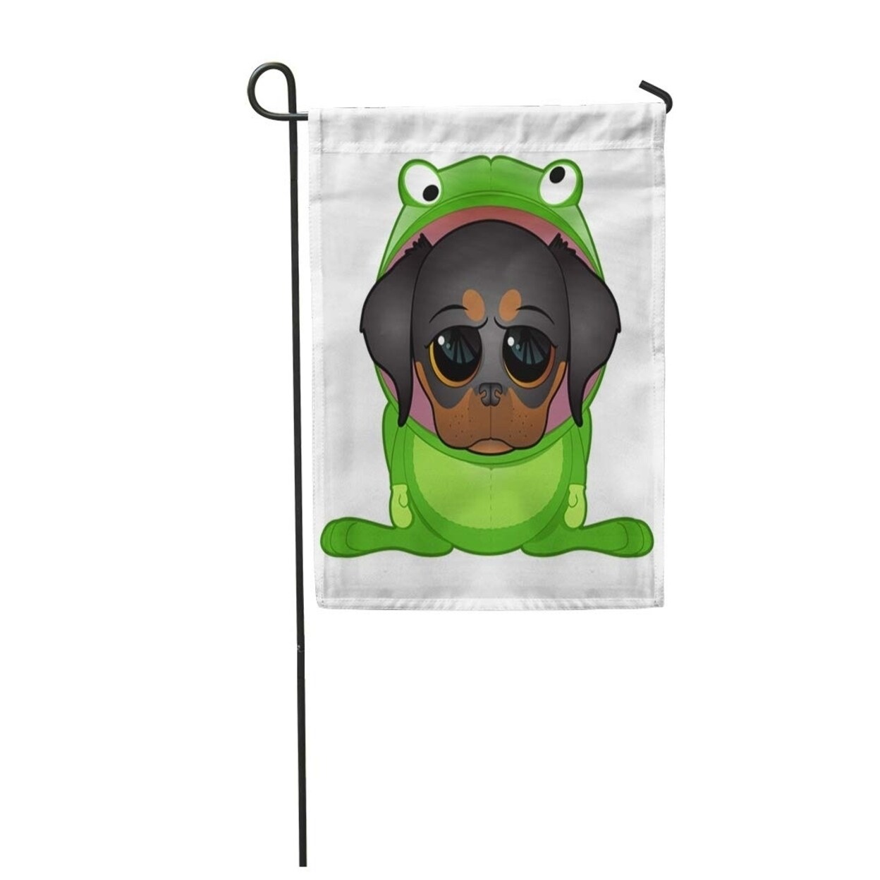 Shop Adorable Dog In Frog Costume Big Eyes Black Brown Garden Flag Decorative Flag House Banner 28x40 Inch Overstock 31396791,Pretty Girl Face Line Art