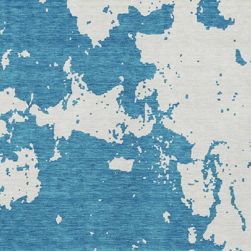 HomeRoots Abstract Transitional Rectangle Outdoor Rug