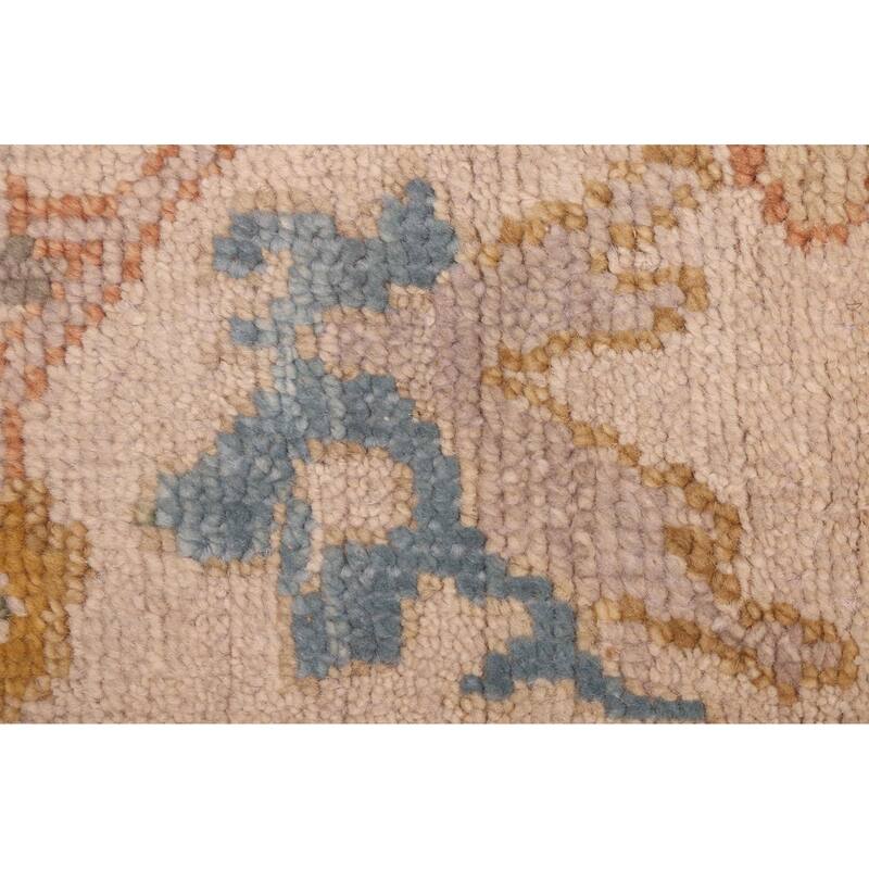 ECARPETGALLERY Hand-knotted Modern Oushak Light Grey Wool Rug - 7'10 x 9'8