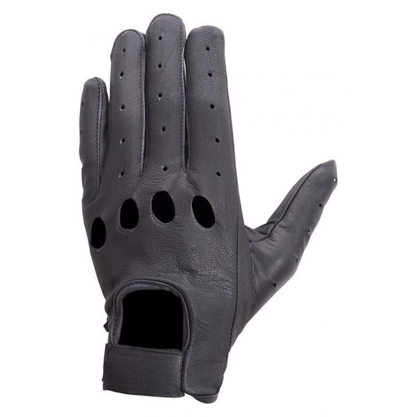 Unisex Premium Aniline Leather Driving, Cycling, Dress Summer Gloves Black. Opens flyout.