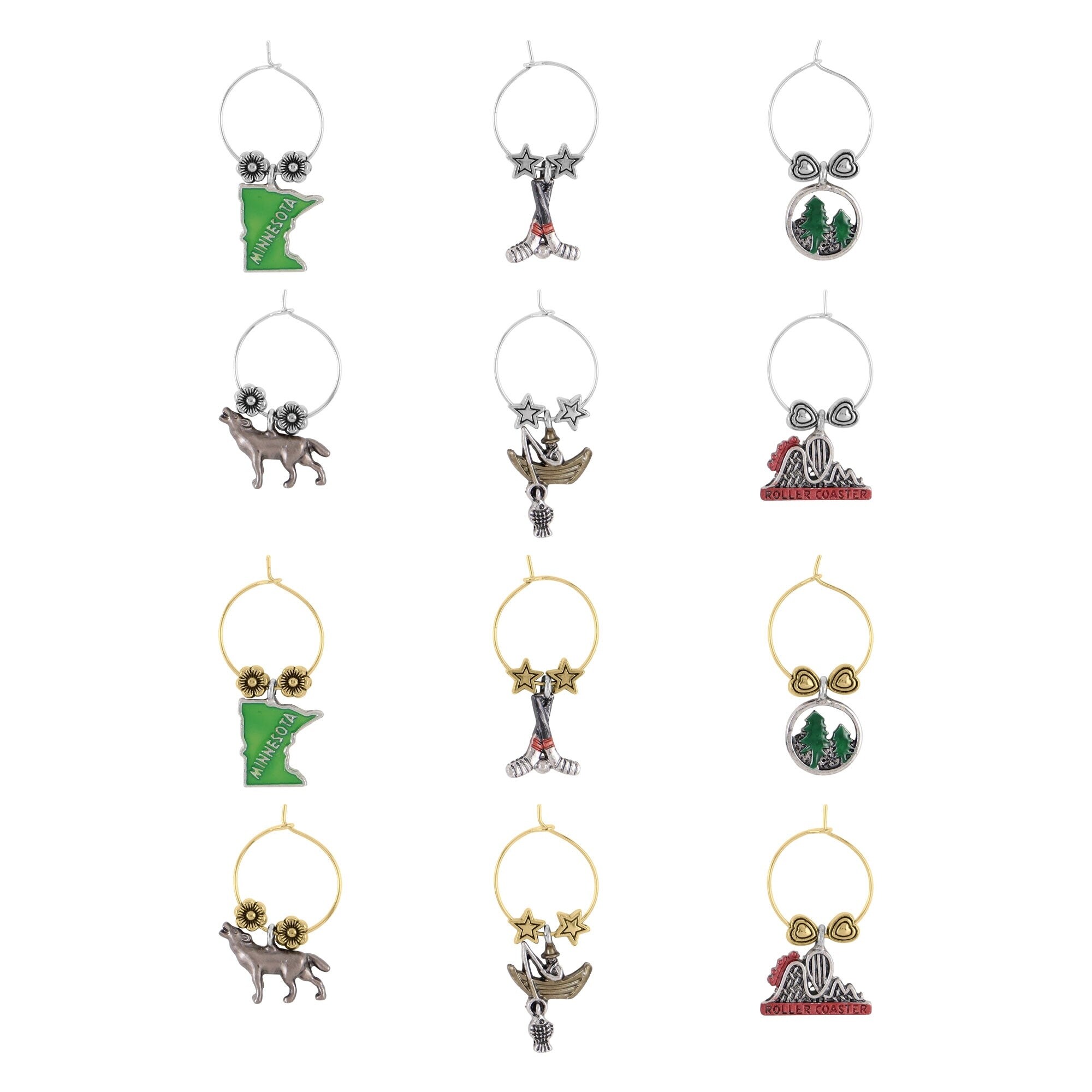 Wine glass charms sales bed bath and beyond