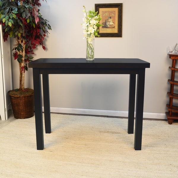 slide 2 of 15, Carolina Living Waverly Thick Top Bar Table Antique Black