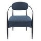 preview thumbnail 2 of 3, Roomfitters Modern Accent Chair with Upholstered Curved Back and Metal Frame, Comfy Lounge Seating for Living Room, Navy Blue