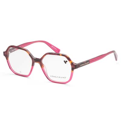 Longchamp Women's 51mm Cyclamen Havana Opticals