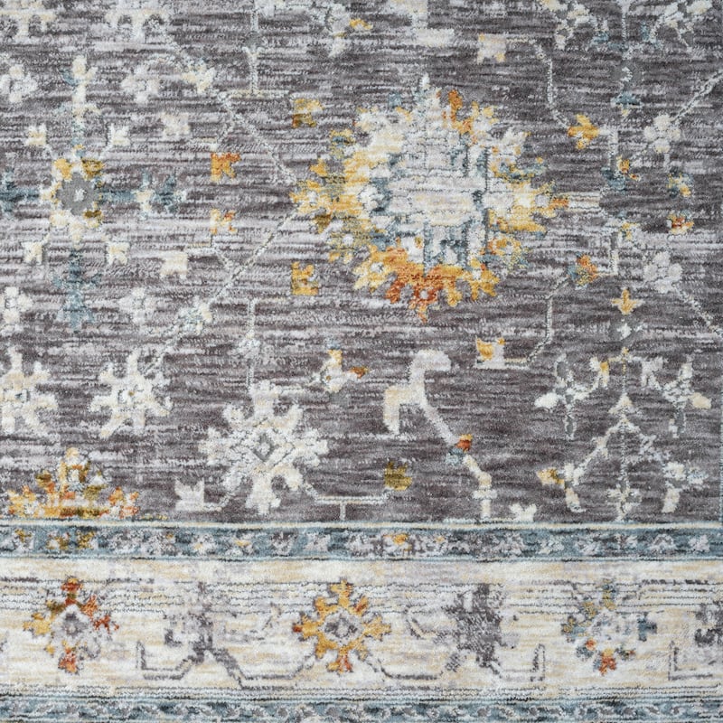 Sevita Gray/Blue Classic Traditional Indoor Area Rug