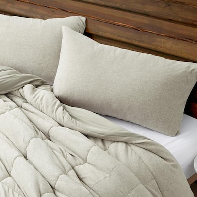 Sweater Weather® Yoga - Coma Inducer® Pillow Sham - Snowy Moss-Gray