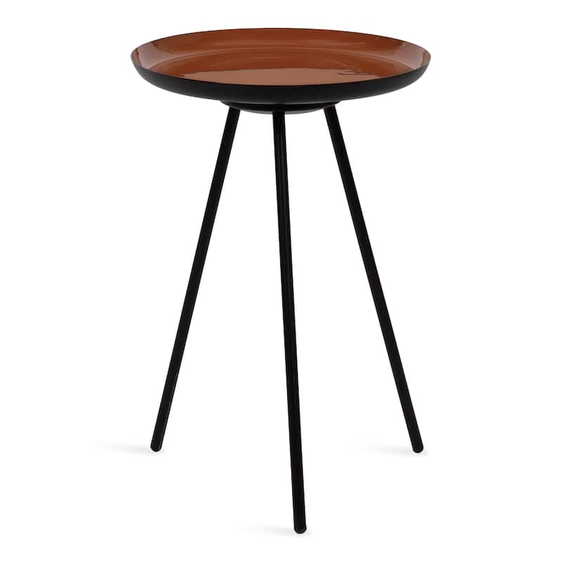 Kate and Laurel Laranya Round Metal Side Table - 15x15x22.5
