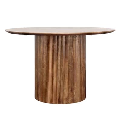 Ardor 47" Wide Mango Wood Dining Table, Medium Brown