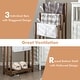 preview thumbnail 7 of 8, Gymax 3-Bar Freestanding Towel Rack w/ Bottom Storage Shelf