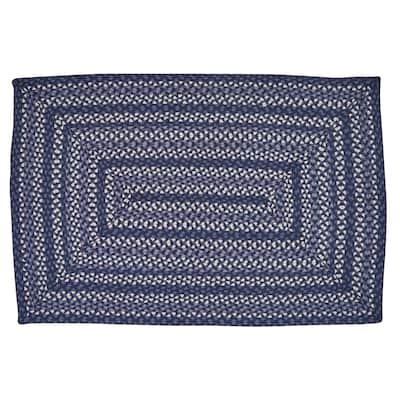 Park Designs Bluestone Braided Rectangular Indoor Rug 48" x 72" - 4'x6'