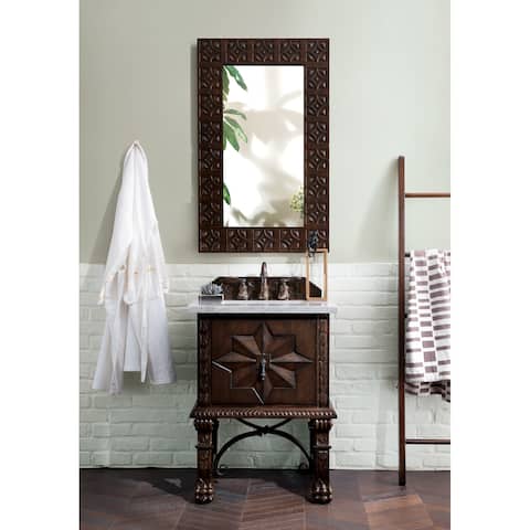 James Martin Vanities Balmoral 26" Single Vanity, Antique Walnut