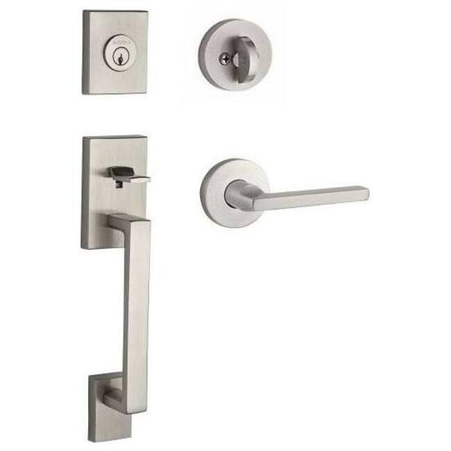 Baldwin La Jolla Right Handed SmartKey Single Cylinder Keyed Entry - Satin Nickel
